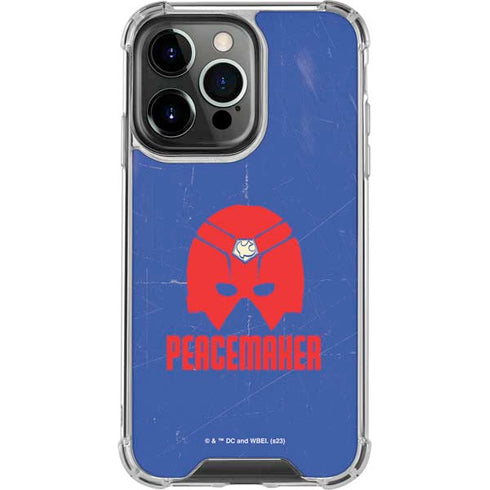 DC Comics Peacemaker Helmet iPhone 14 Pro Clear Case